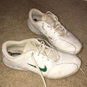 Nike white cheer shoes